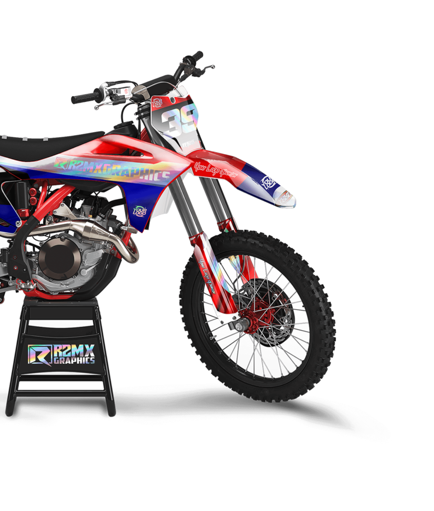 Custom Holographic MX Graphics R2 MX Graphics Holographic Dirt Bike Graphics